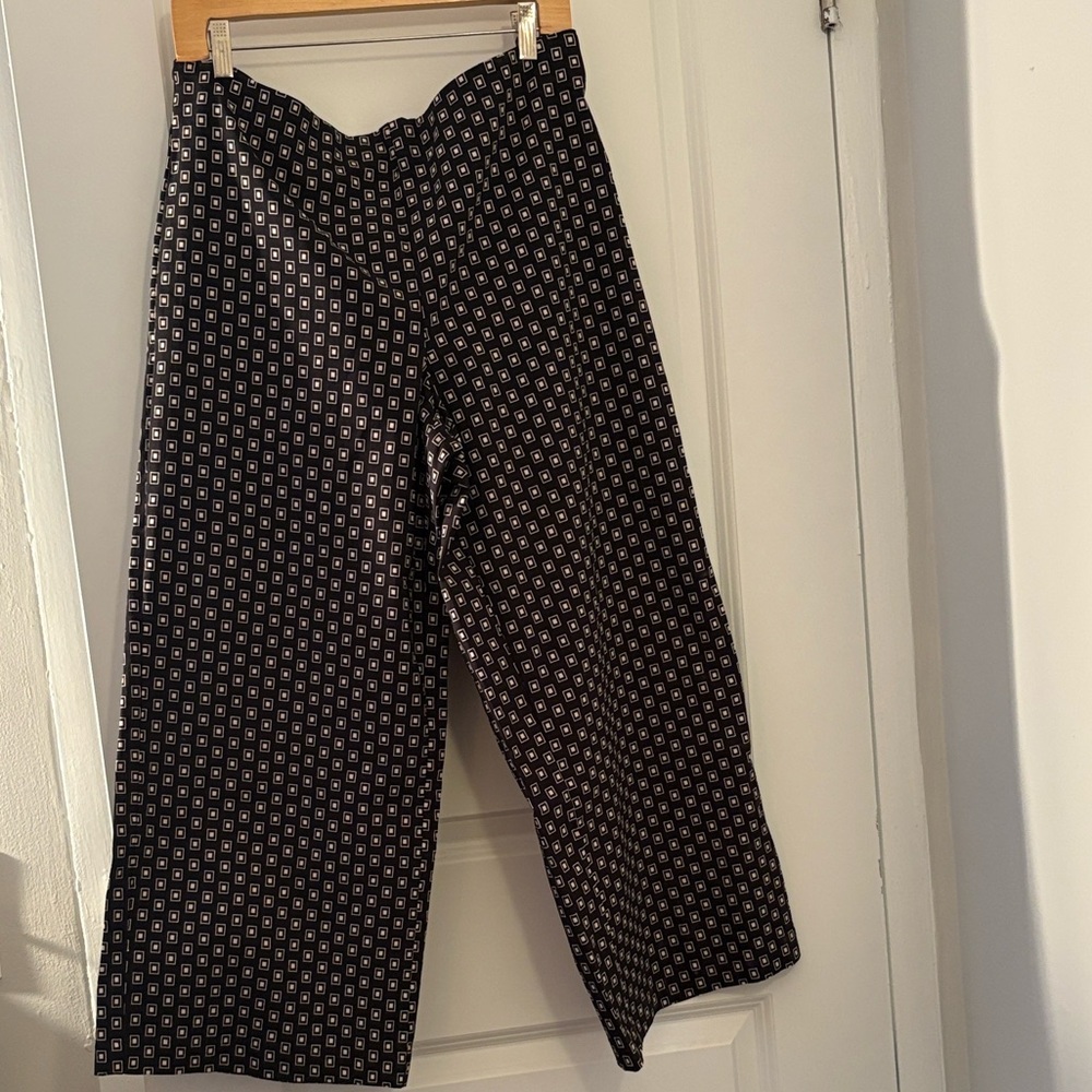 🎉SALE! Jules & Leopold Black and White Wide Leg Pants - Picture 2 of 6